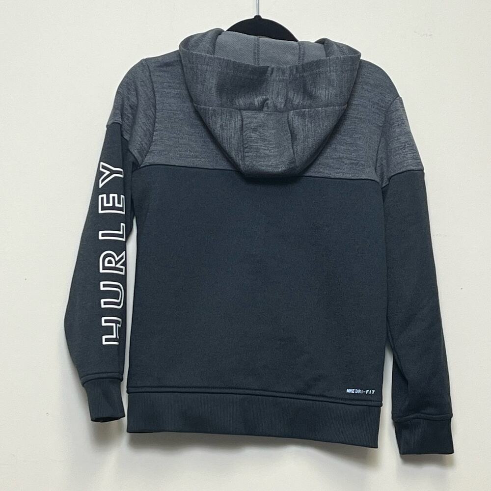 Hurley Kids Nike Dri-fit Solar Colorblock Full Zip Hoodie Size 7 - Picture 2 of 8